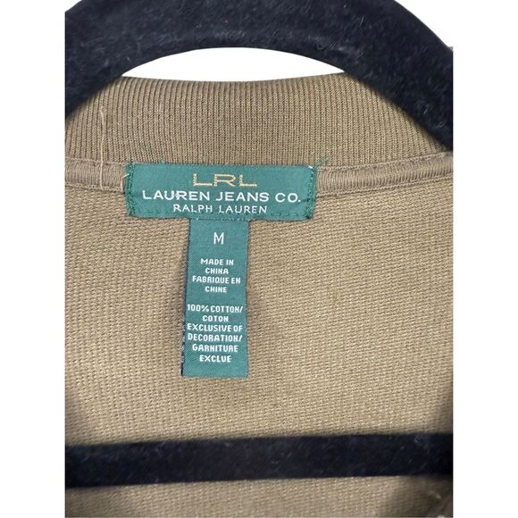 Lauren Ralph Lauren LRL Women’s Medium Zip Up Jacket Olive Green Lightweight - Picture 4 of 5